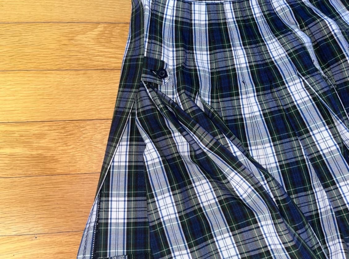 빈티지 체크스커트 미디스커트 상품이미지2