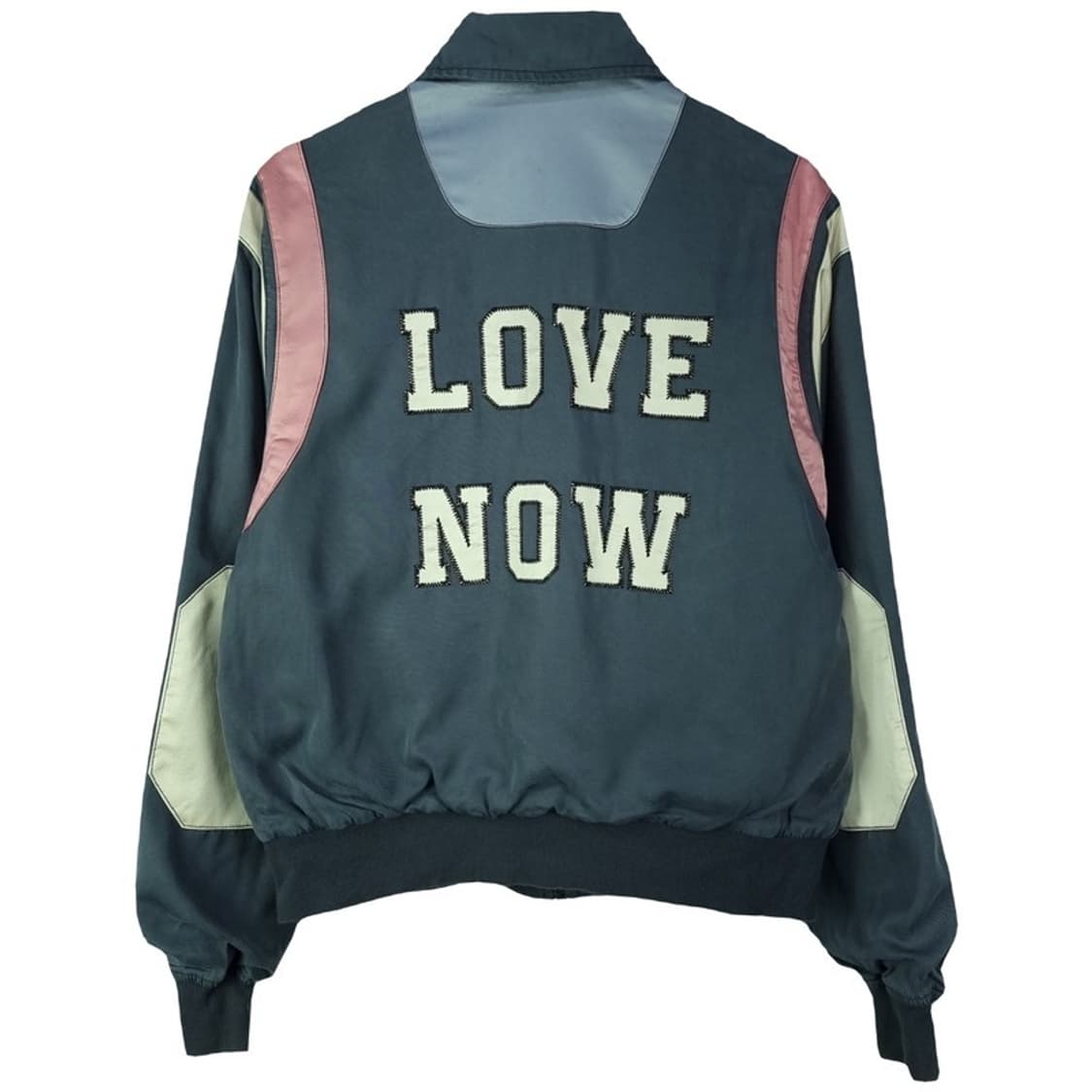 [쟈딕앤볼테르] 멀티 패널 배색 빈티지 블루종 집업 자켓 P01242 상품이미지3