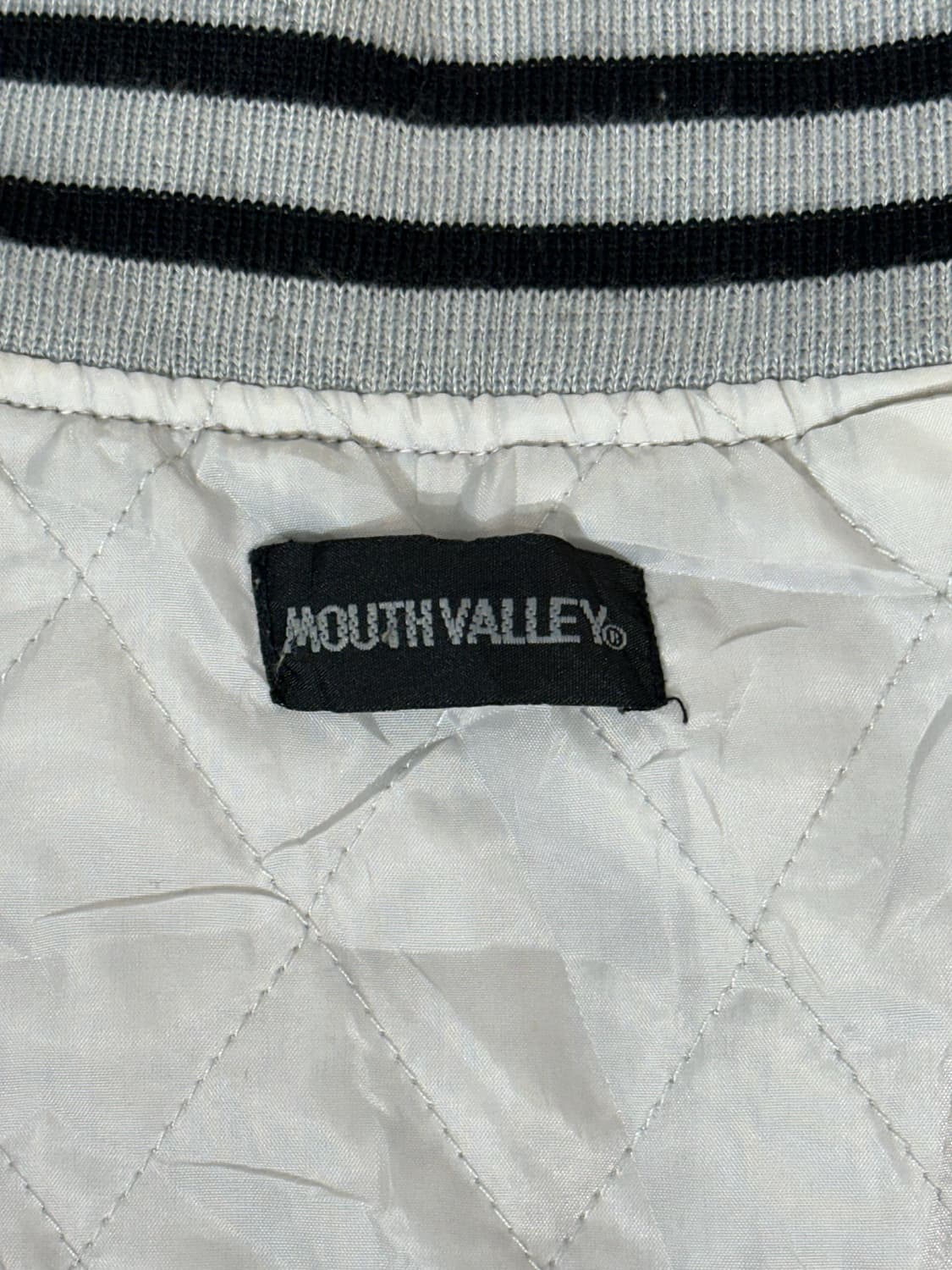 일본 빈티지 메탈 실버 유광 마원 항공 잠바 L 상품이미지6