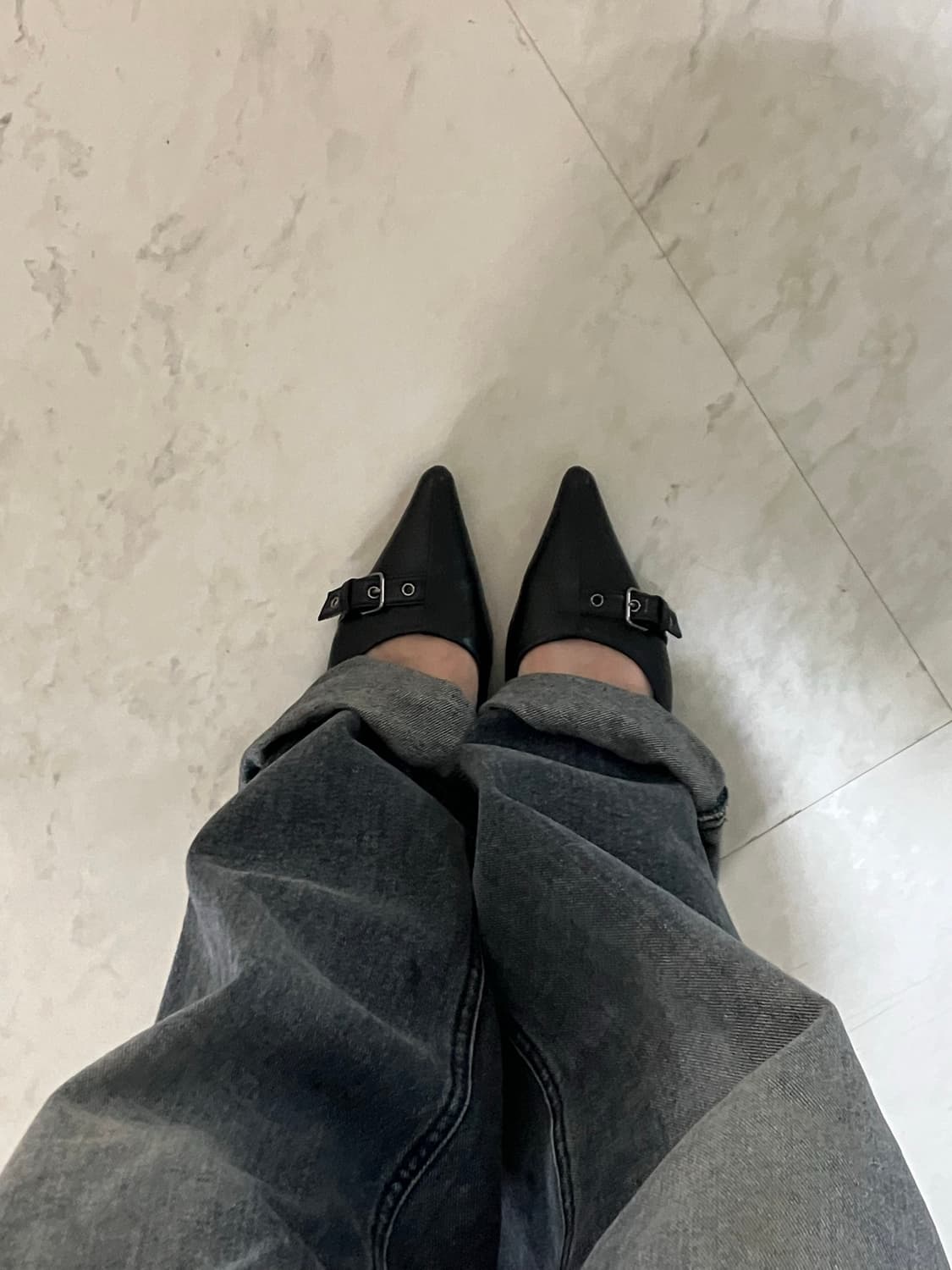 다이닛 버클 뮬 플랫슈즈 상품이미지2