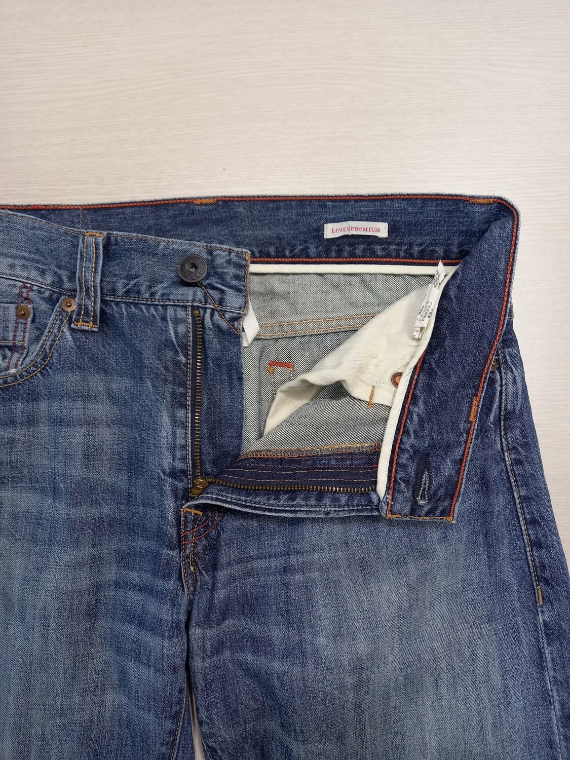 31 리바이스523 Primium 워싱 일자진 31-472 상품이미지7