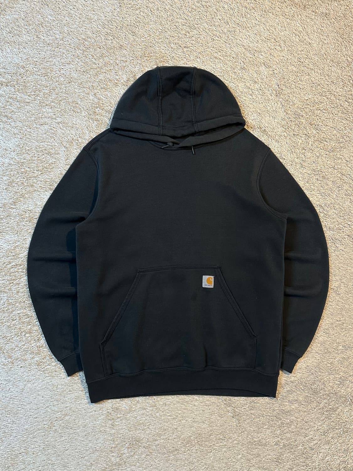 칼하트 CARHARTT 미드웨이트 오리지널핏 기모 후드티 블랙 상품이미지1
