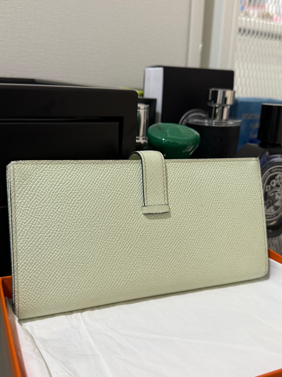 (정품) 에르메스 베안 장지갑 민트색상 상품이미지6