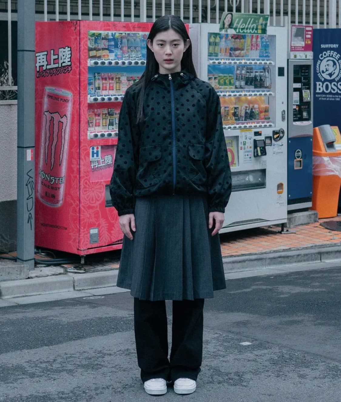 오헤시오 dot frill hooded windbreaker jumper 상품이미지1