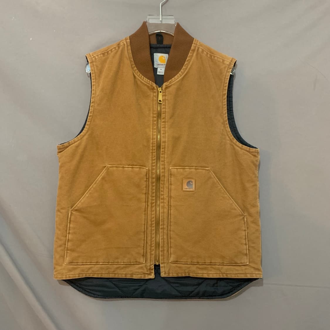 M CARHARTT 칼하트 V02 샌드스톤 덕 퀼팅 베스트 조끼 상품이미지2