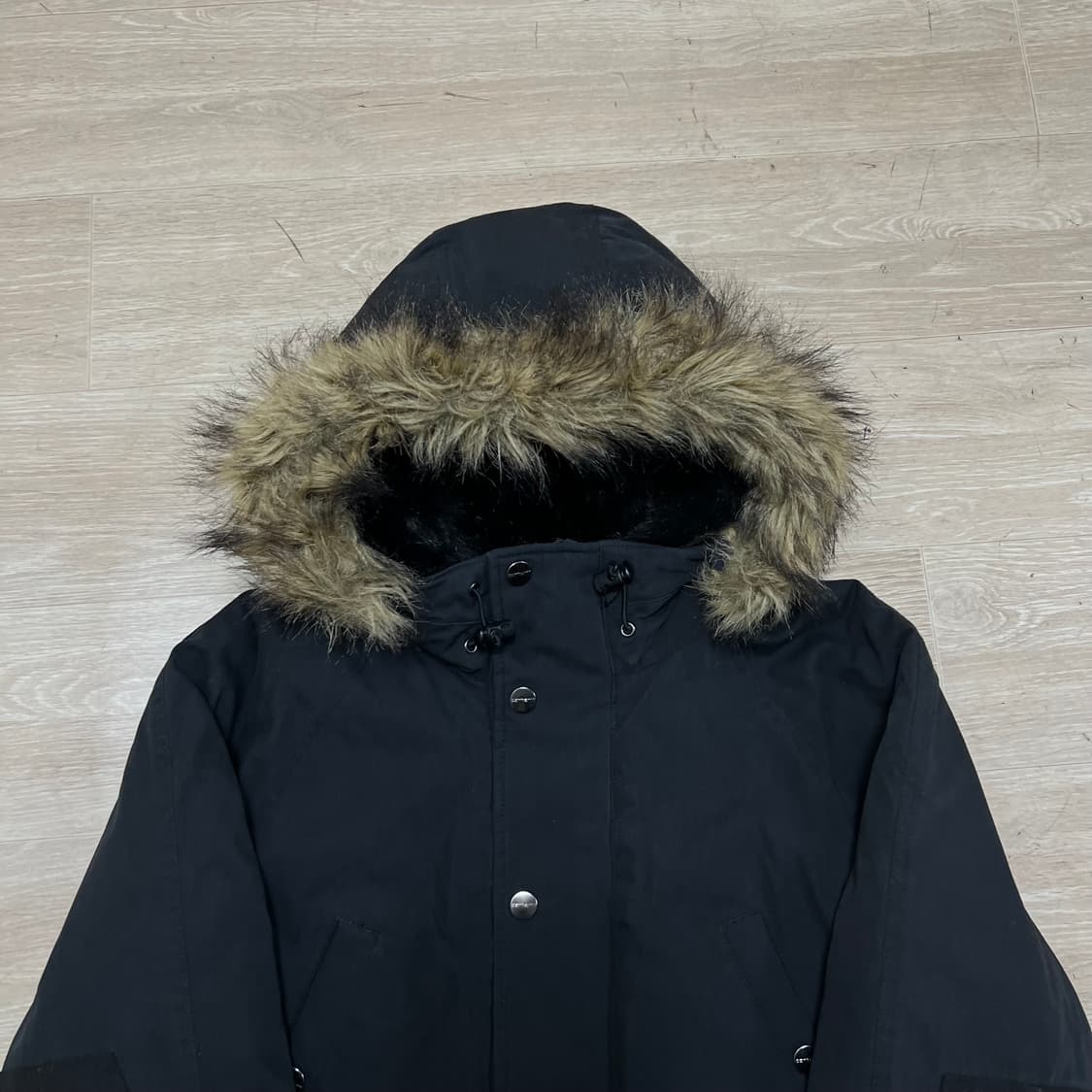 칼하트 트래퍼 와펜 퍼후드 야상 롱패딩 파카 [블랙] S/90 상품이미지2