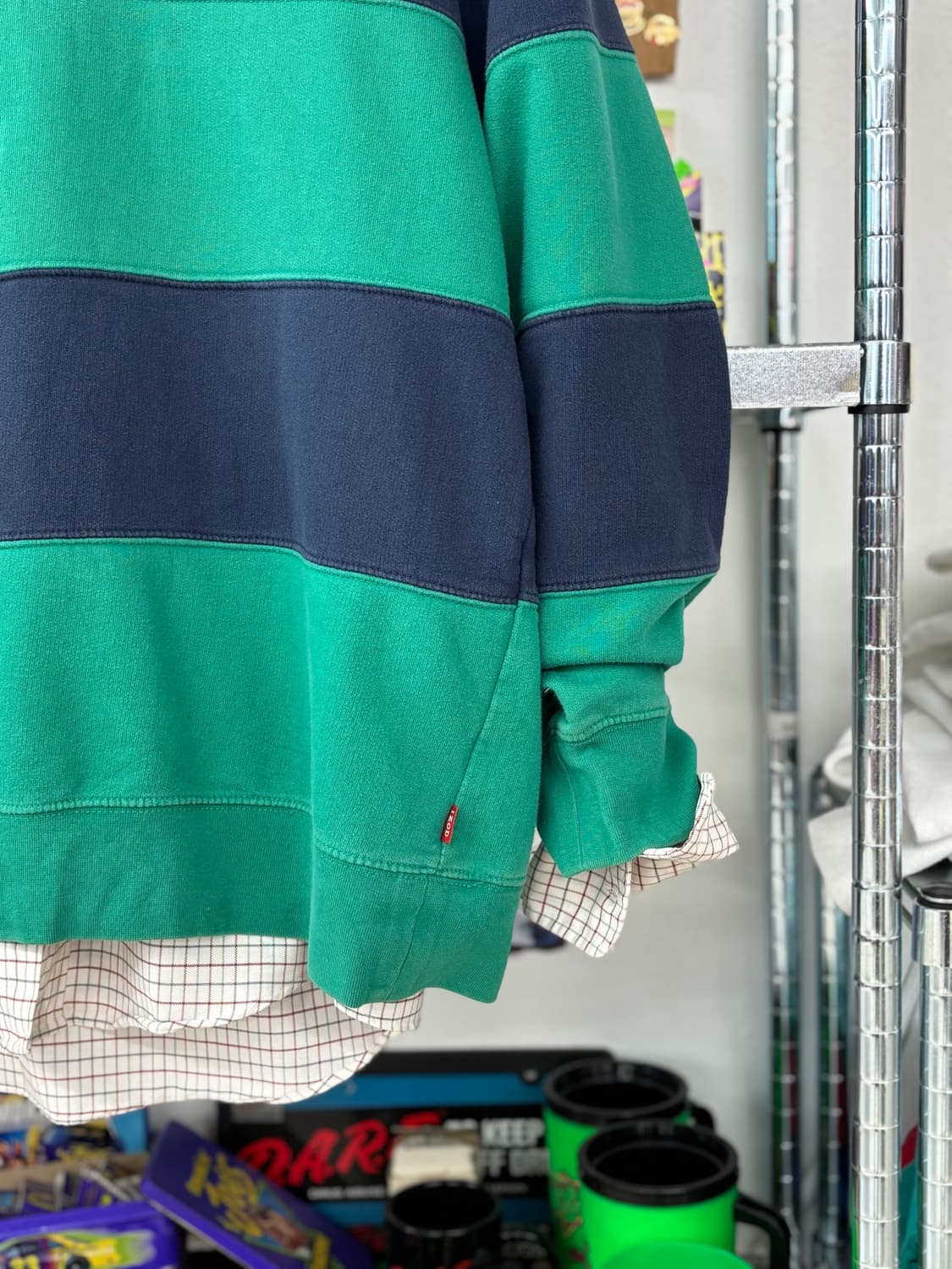 IZOD 1/4 Zip Stripe Pullover 상품이미지3