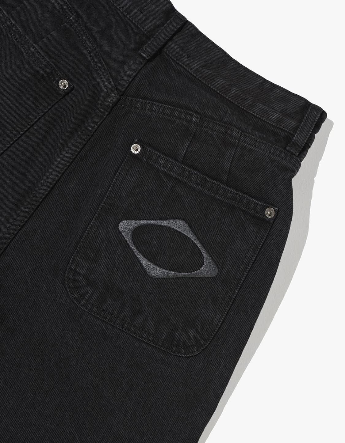 미스치프 롬버스 슬라우치 워시드 진스 블랙 상품이미지6