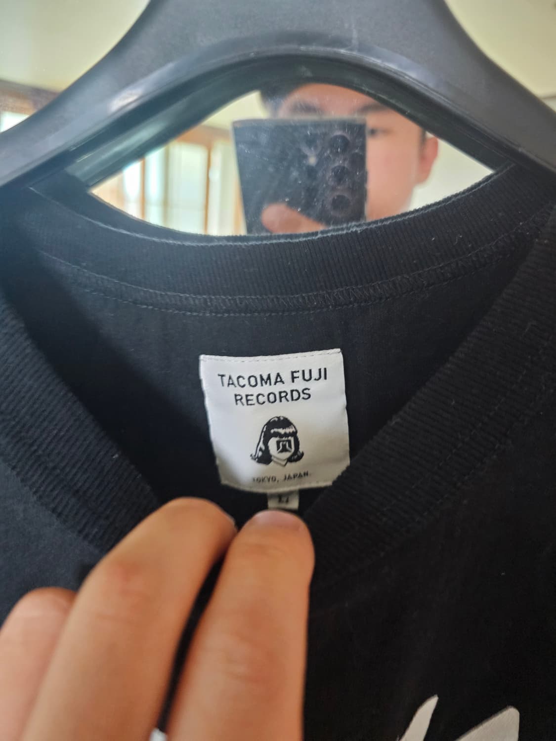 (새제품)TACOMA FUJI RECORDS 검정 반팔 티셔츠 후지레코드 상품이미지3