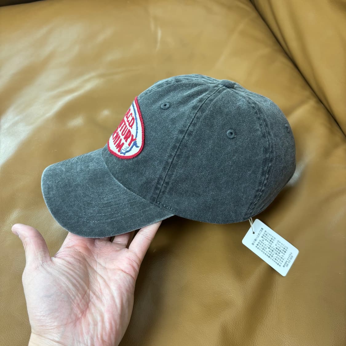 Kapital 캐피탈 오사카 한정 6패널 볼캡 모자 워시드 블랙 상품이미지4