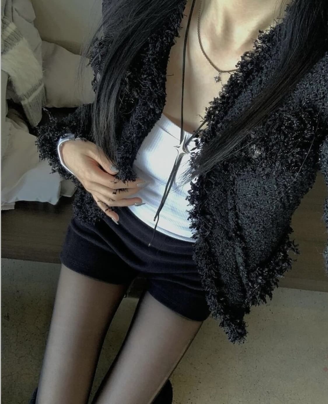 Jedbead 버클 트위드 자켓 상품이미지1