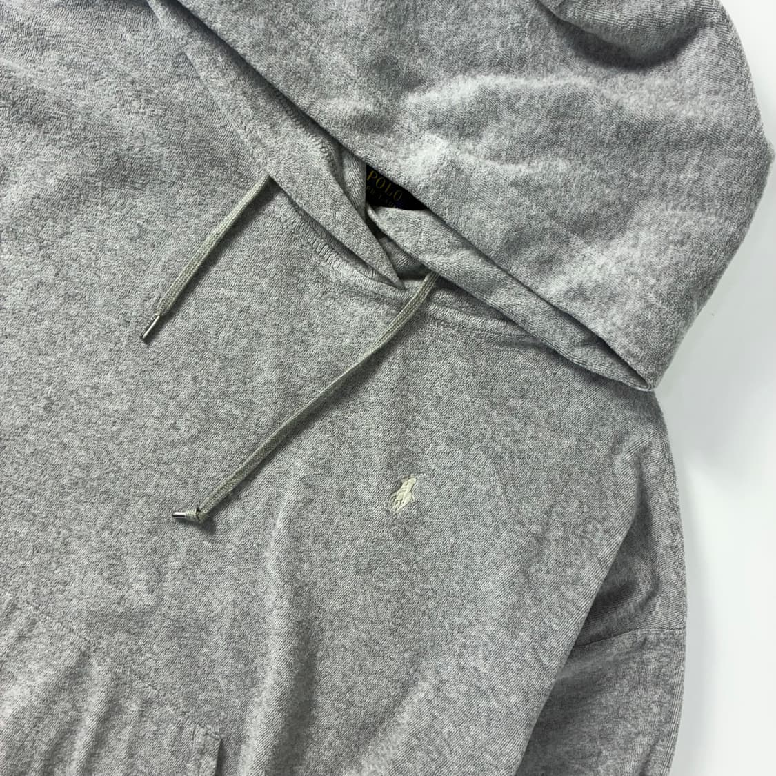 Polo  폴로 랄프로렌 자수 코튼 그레이 후드티 상품이미지3