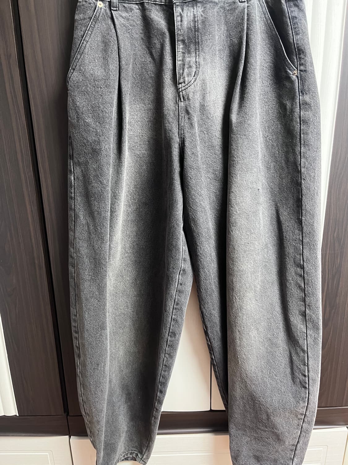 엑스톤즈 XP172 빅 와이드 벌룬 데님 팬츠 상품이미지2