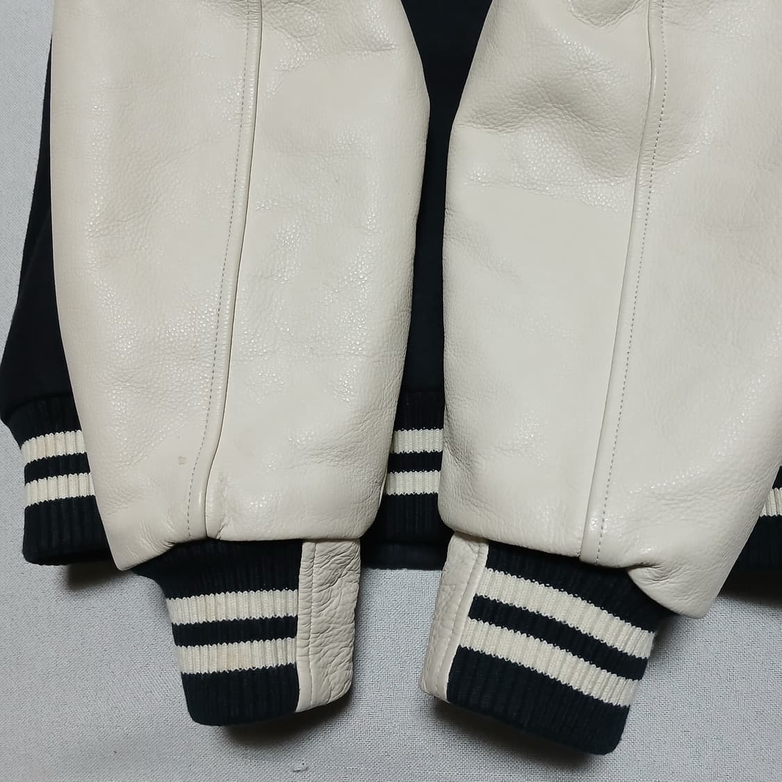 에스피오나지 espionage 울 소가죽 바시티 자켓 점퍼 상품이미지9