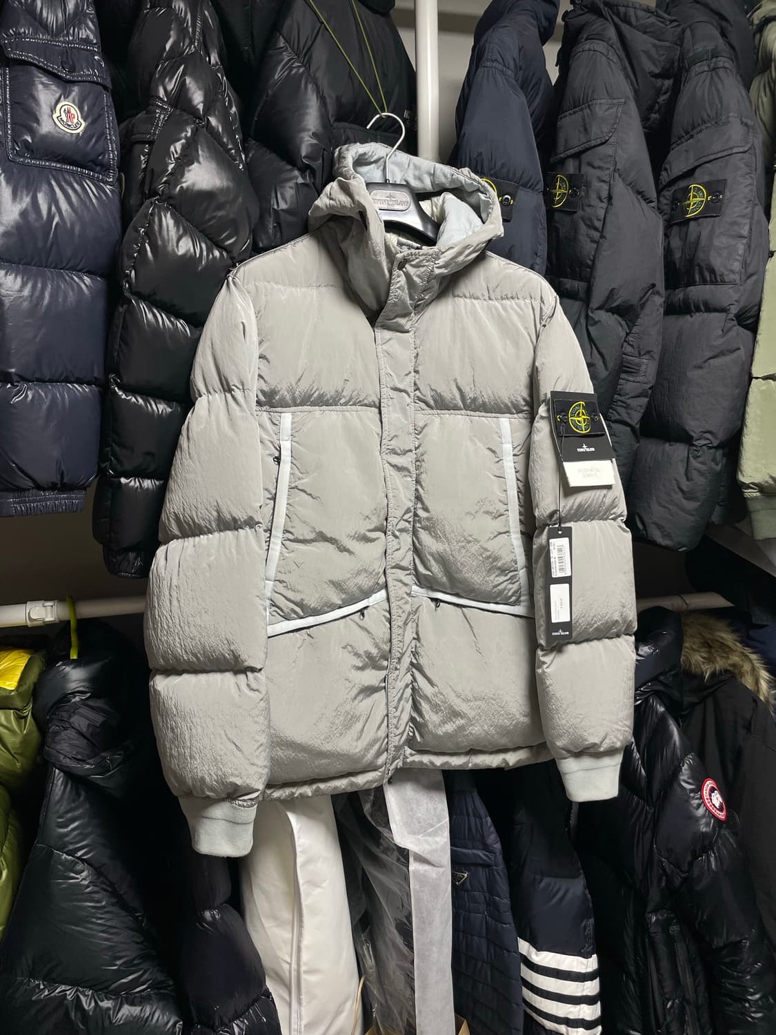 [M사이즈] 21FW 스톤아일랜드 나일론 메탈 다운 패딩 자켓 상품이미지3