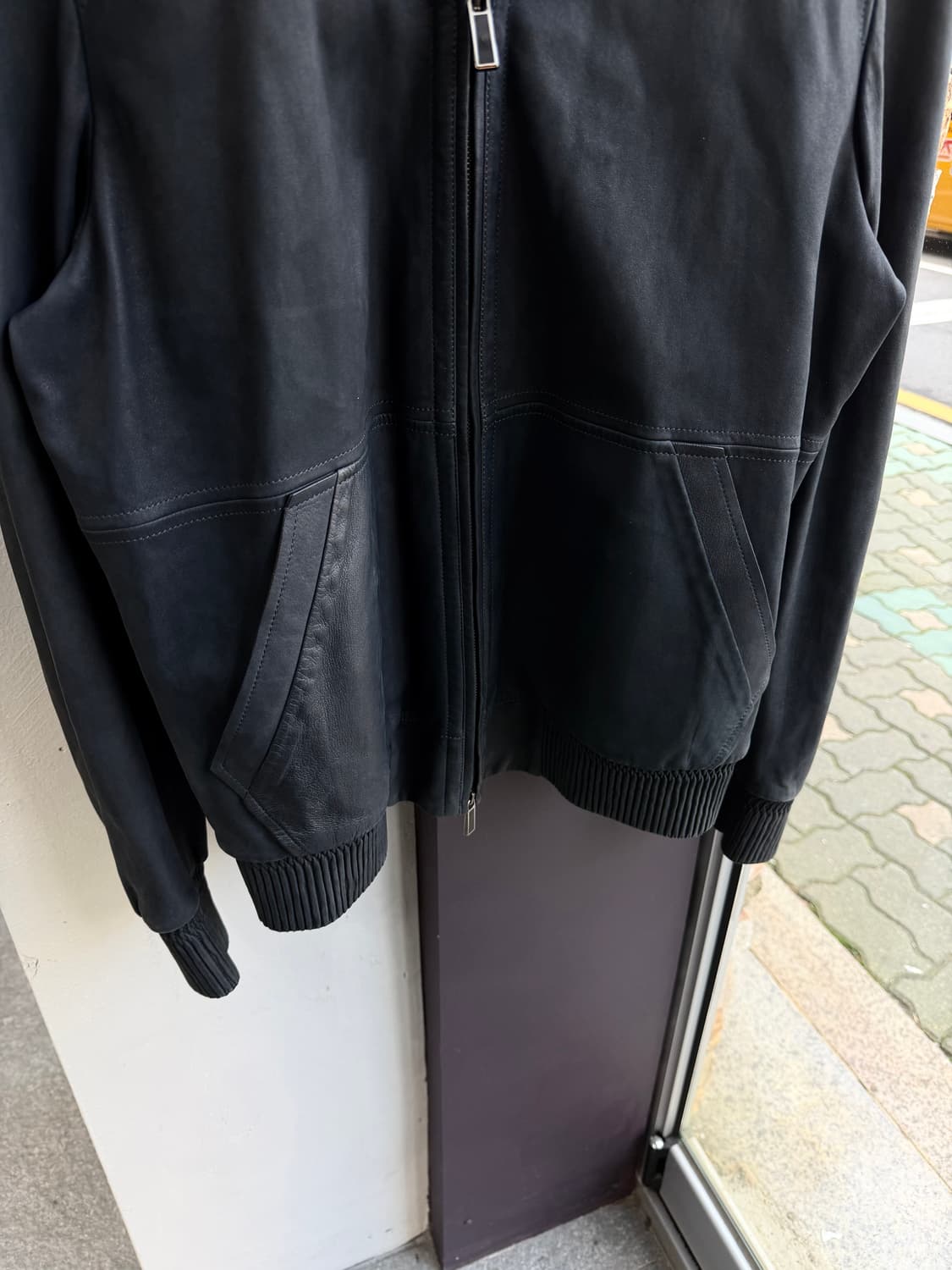 48/ 에르메네질도 제냐 레더 후드 자켓 상품이미지4
