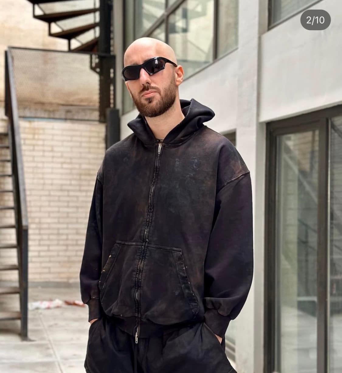 발렌시아가 머드쇼 초판 파리 더티후드집업 xs 상품이미지10