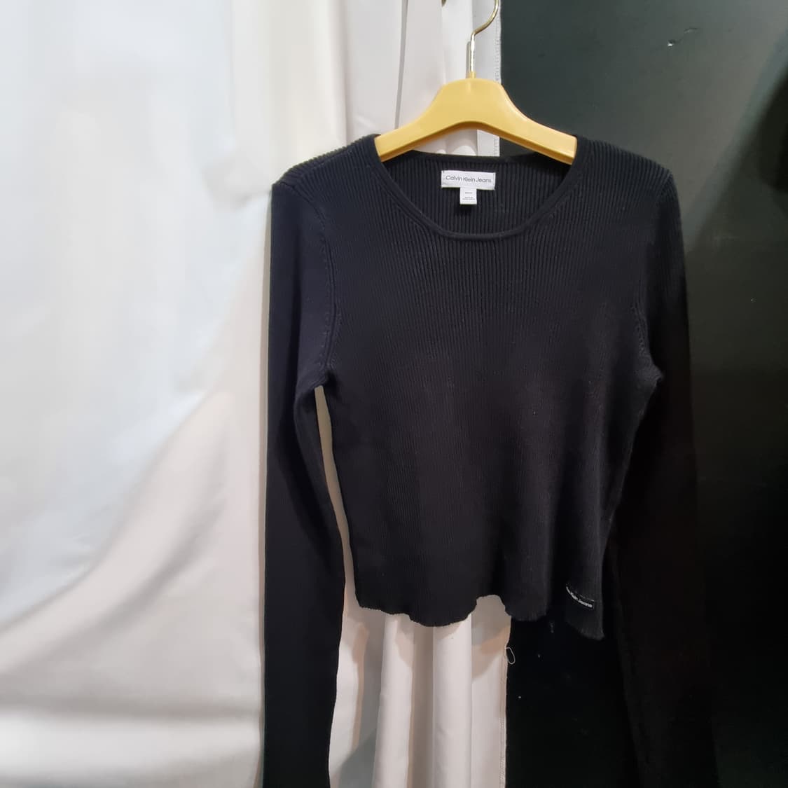 캘빈클라인 크롭 골지티 상품이미지1