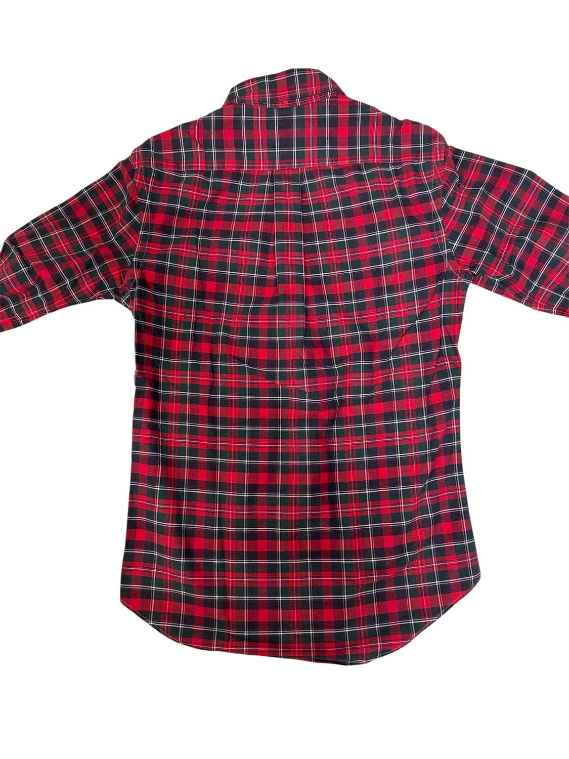 빈티지 폴로 랄프로렌 타탄체크셔츠 레드 S 상품이미지5