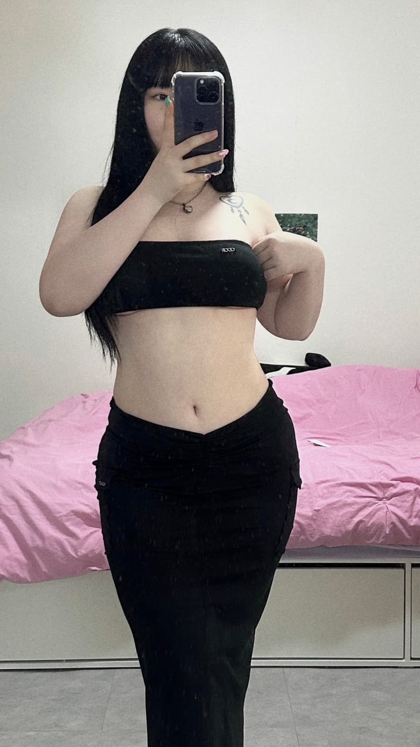 오도어 튜브탑 카고롱스커트 셋업 상품이미지1