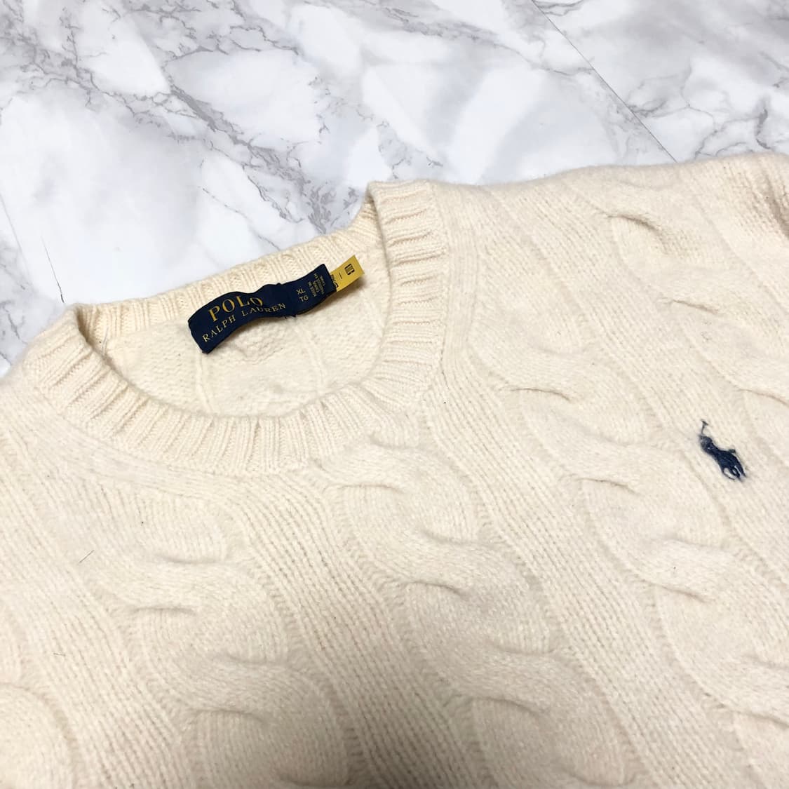 폴로 랄프로렌 케이블 니트 캐시미어 스웨터 상품이미지2