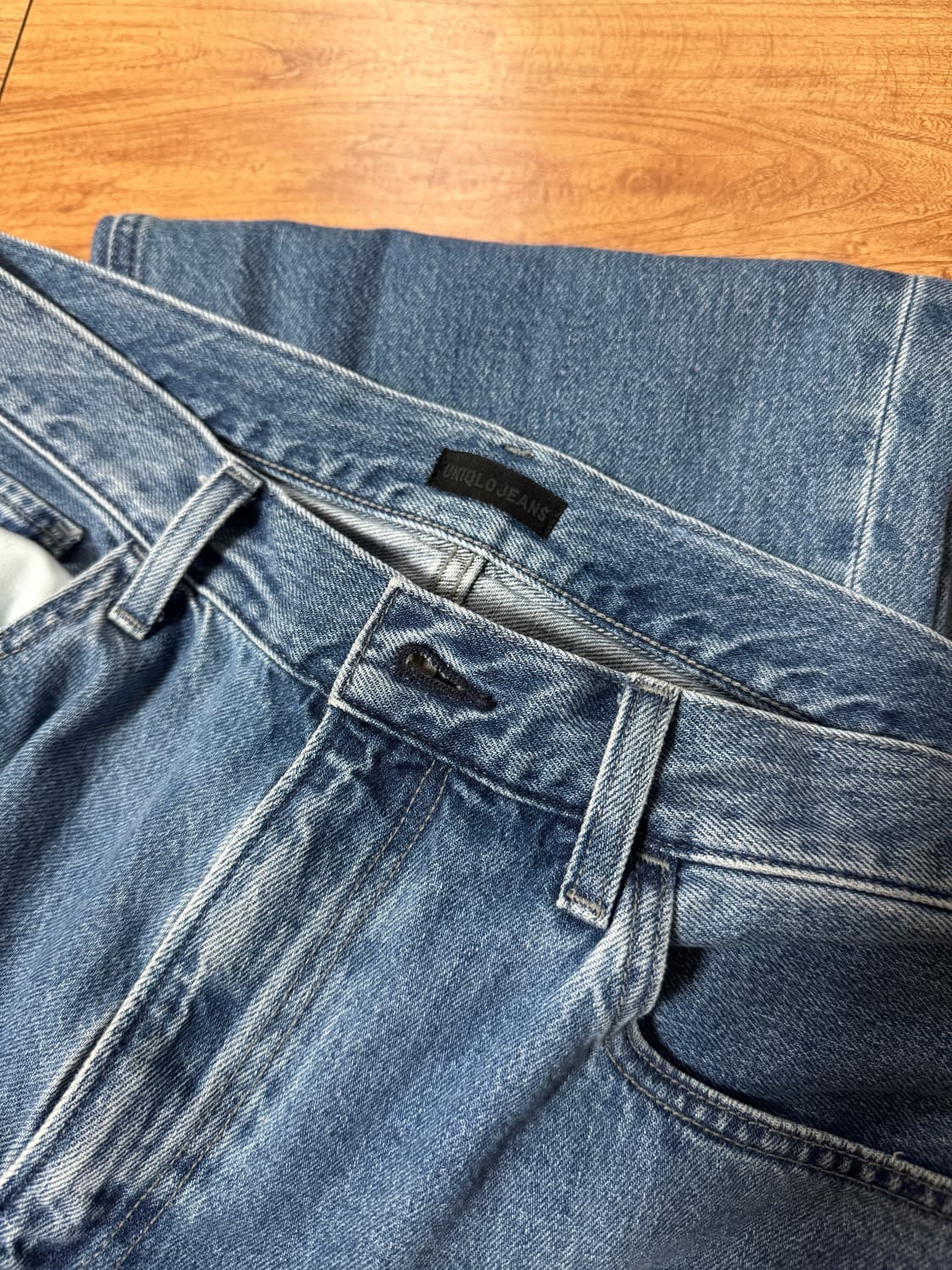 유니클로 와이드스트레이트진 상품이미지3