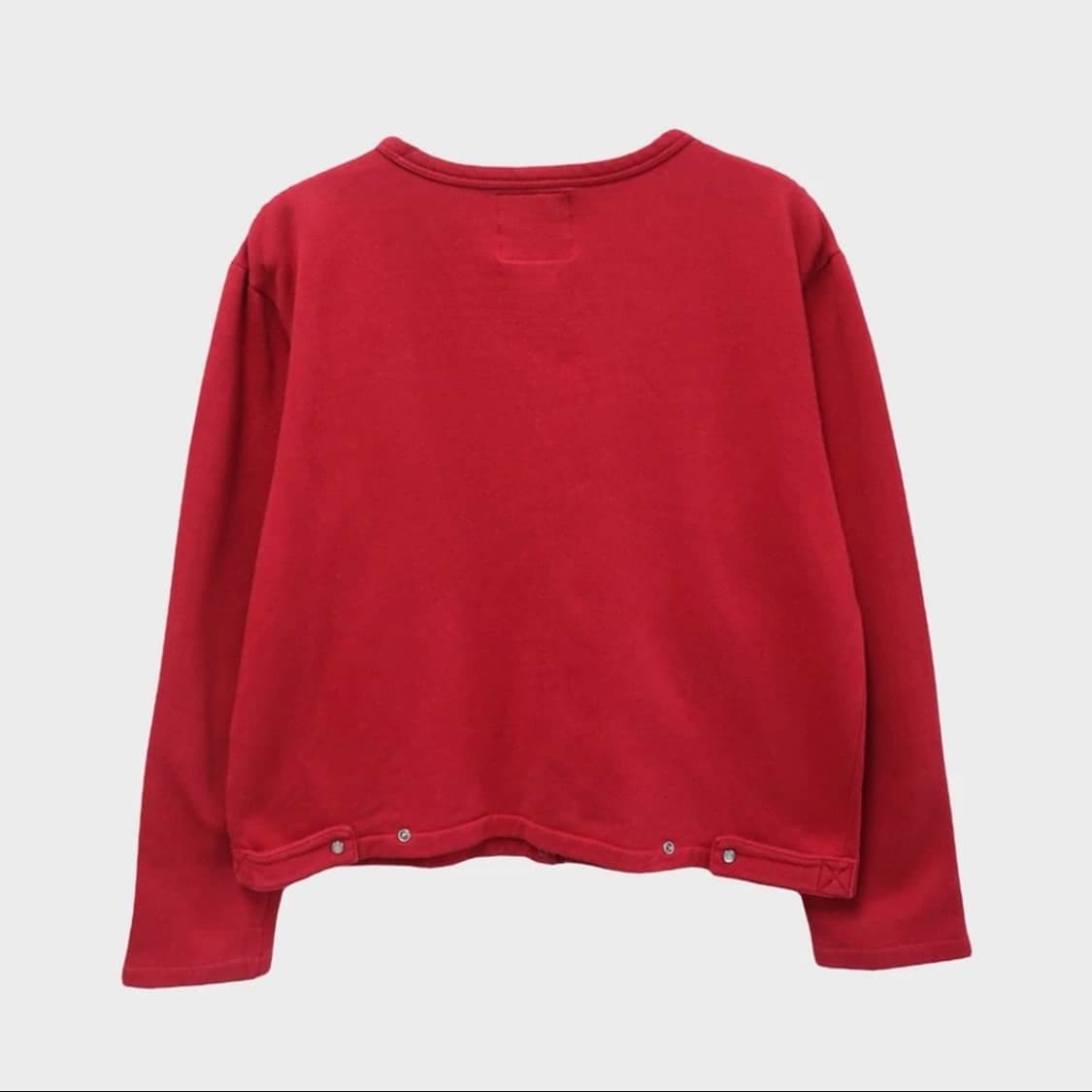 아네스 베 레드 크롭 가디건 상품이미지2