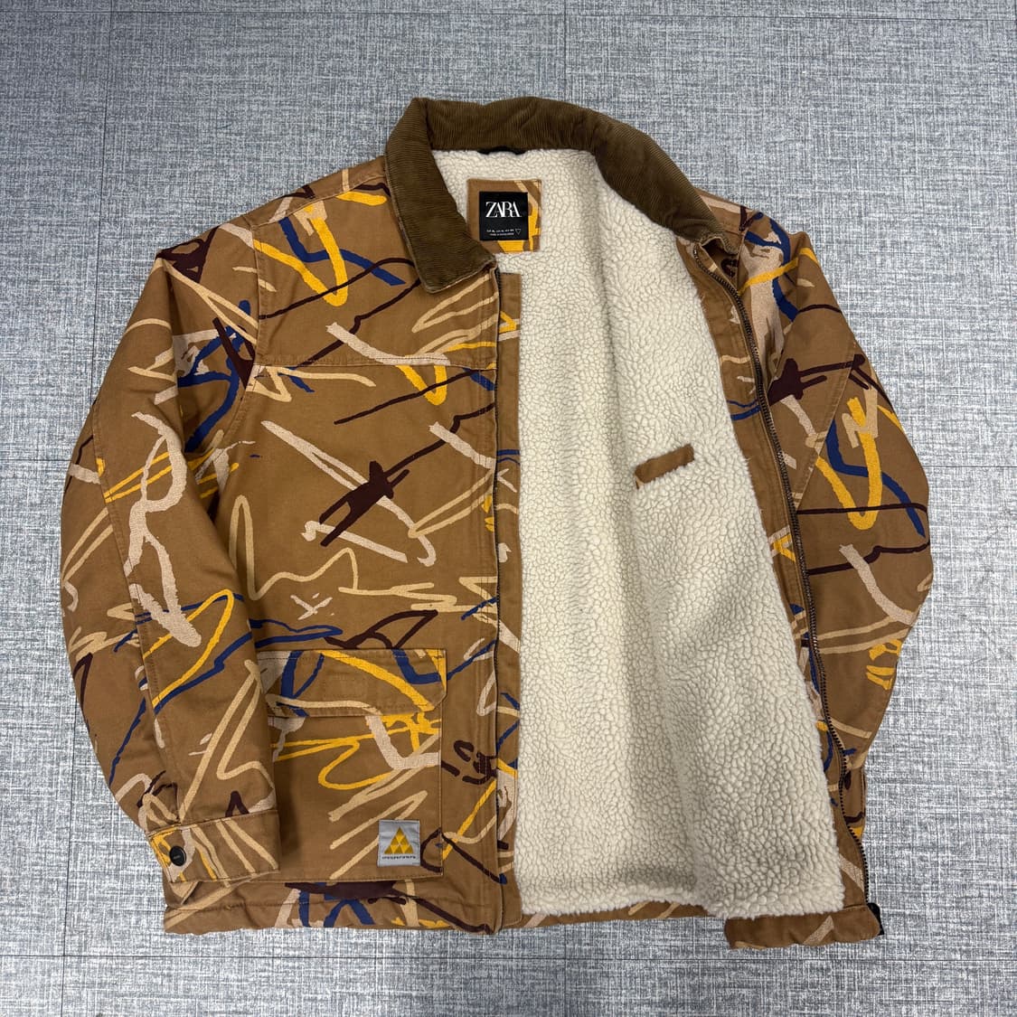 (XL)자라 Zara 코튼 워크자켓(브라운) 상품이미지3