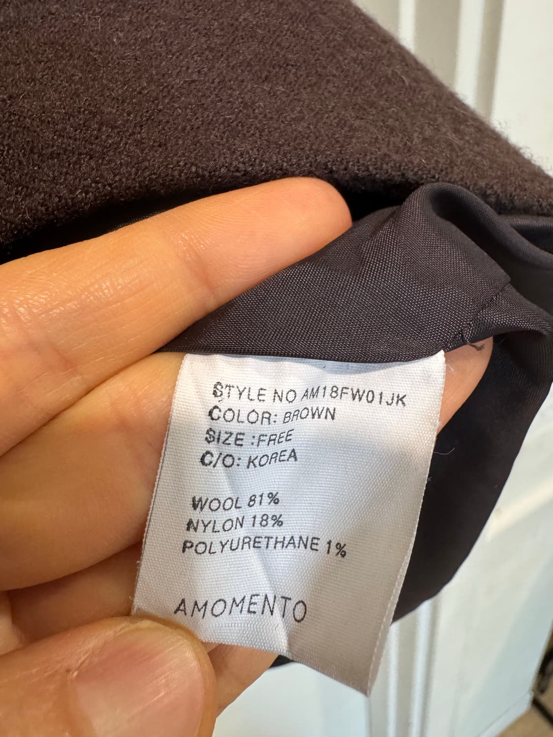 amomento 아모멘토 울 자켓 상품이미지3