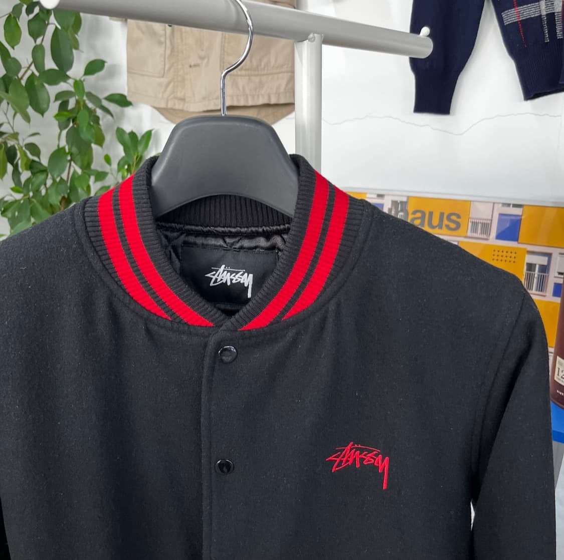 스투시 35주년 울 바시티 S 상품이미지3