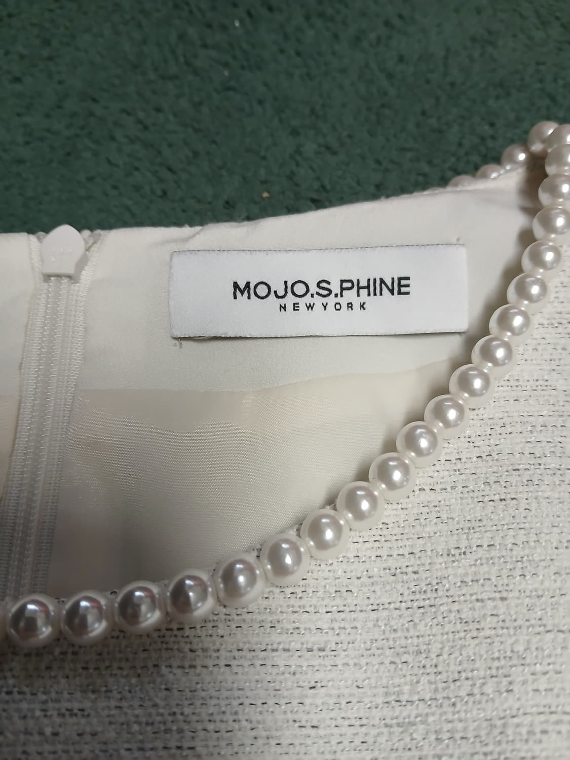 MOJO.S.PHINE 상견례 아이보리 진주넥 원피스 55 상품이미지2