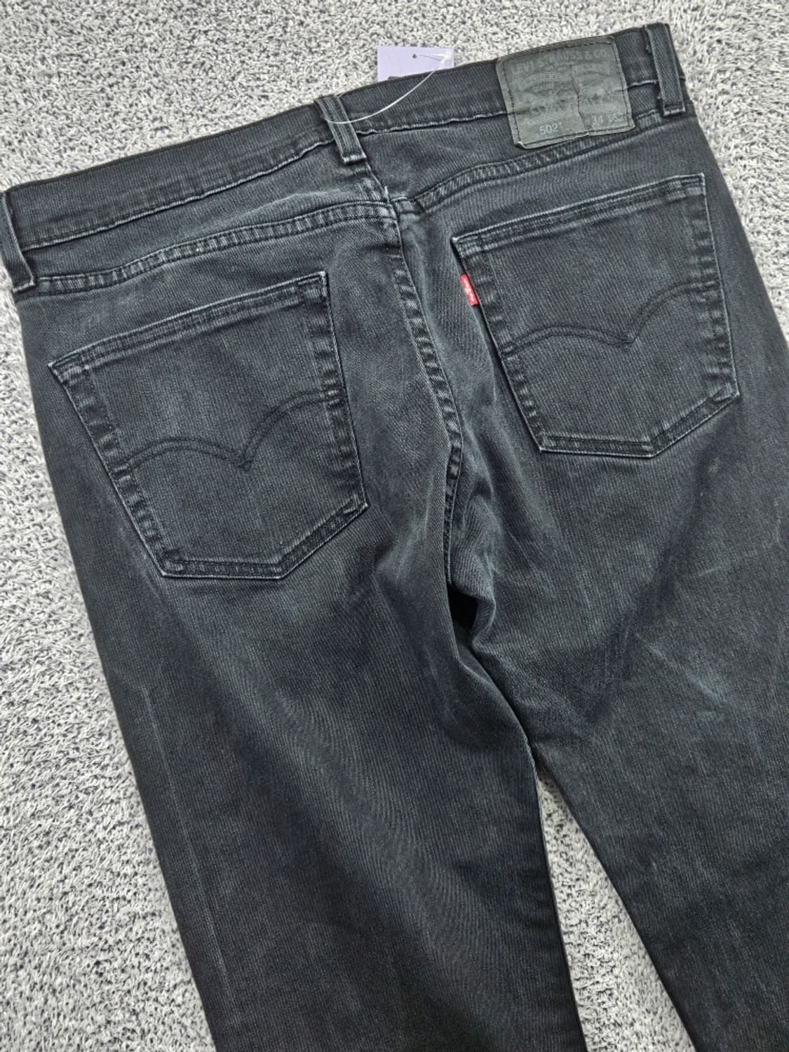 리바이스 502 블랙 진 데님 팬츠 ( 34X32 ) / 11555 상품이미지9