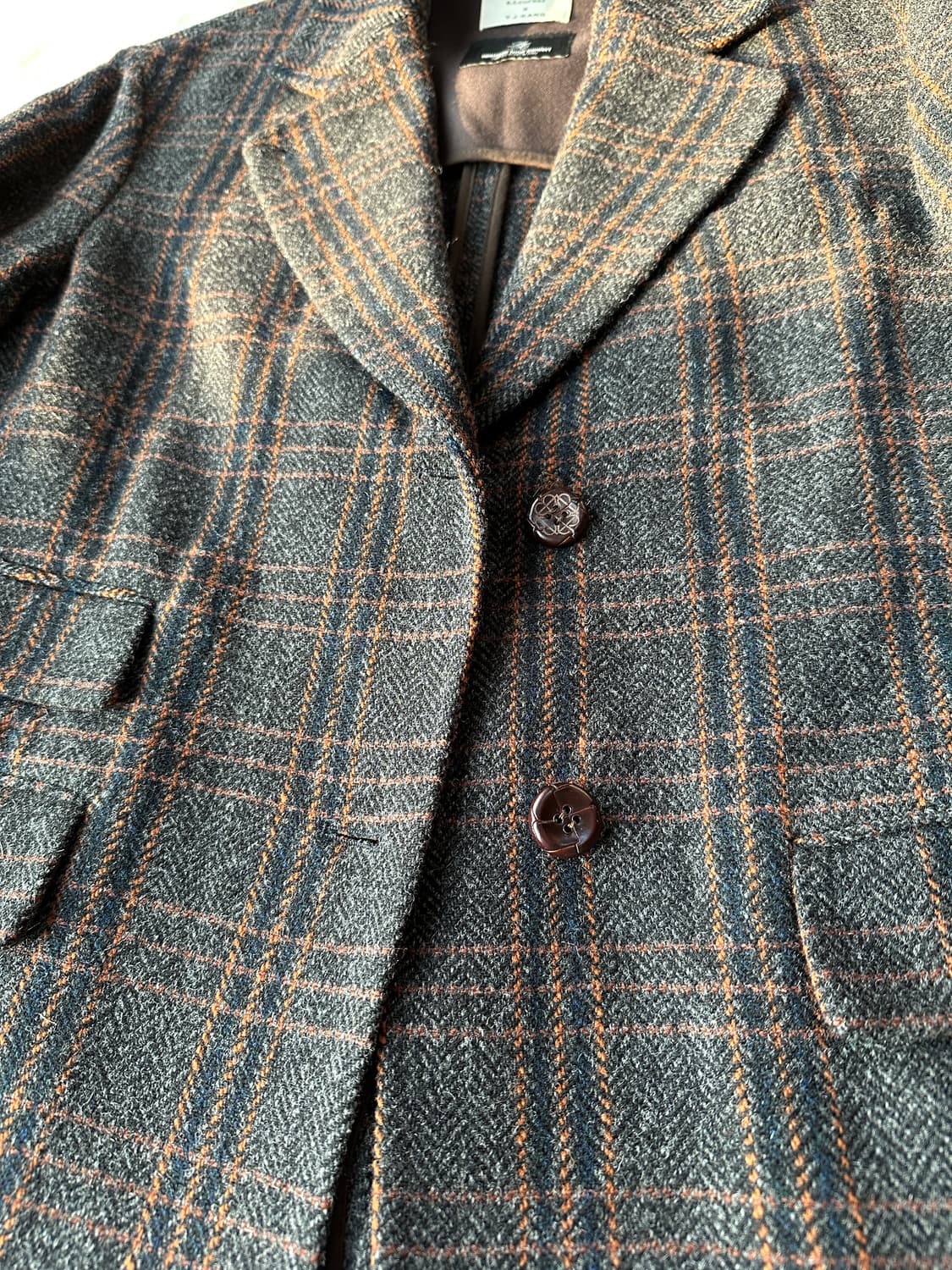 앳코너 울 오버사이즈 헤링본 자켓 S 상품이미지4