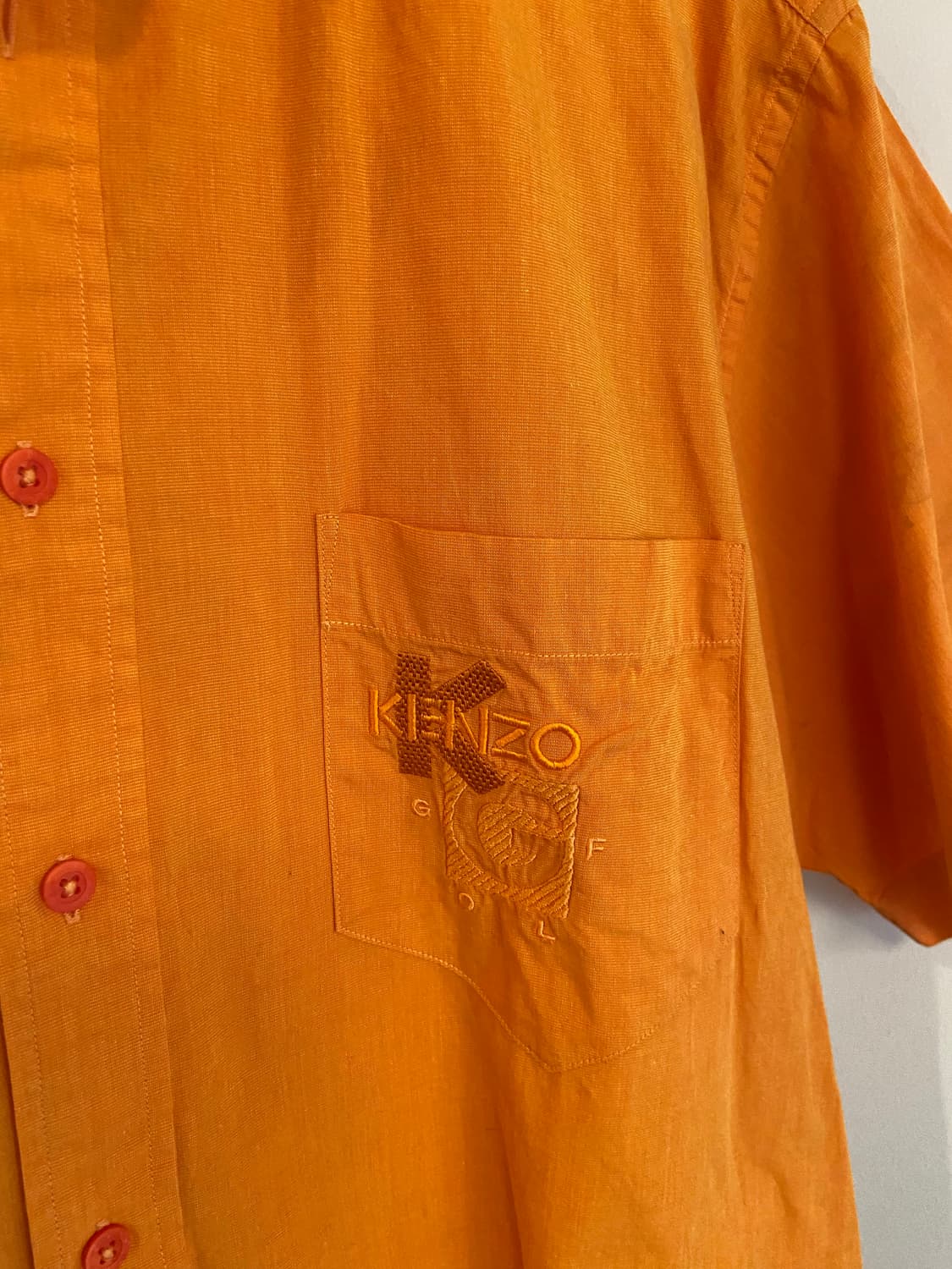 KENZO 겐조 오렌지색 반팔 셔츠 상품이미지4