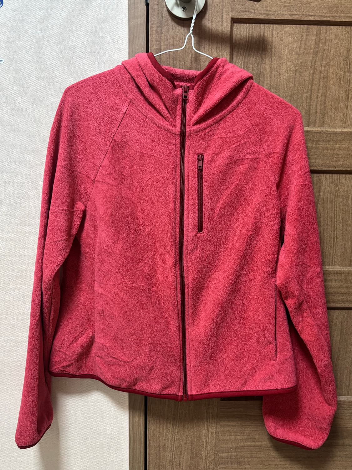 🍓 달콤한 산딸기 컬러, 유니클로 빈티지 후드 플리스 상품이미지1