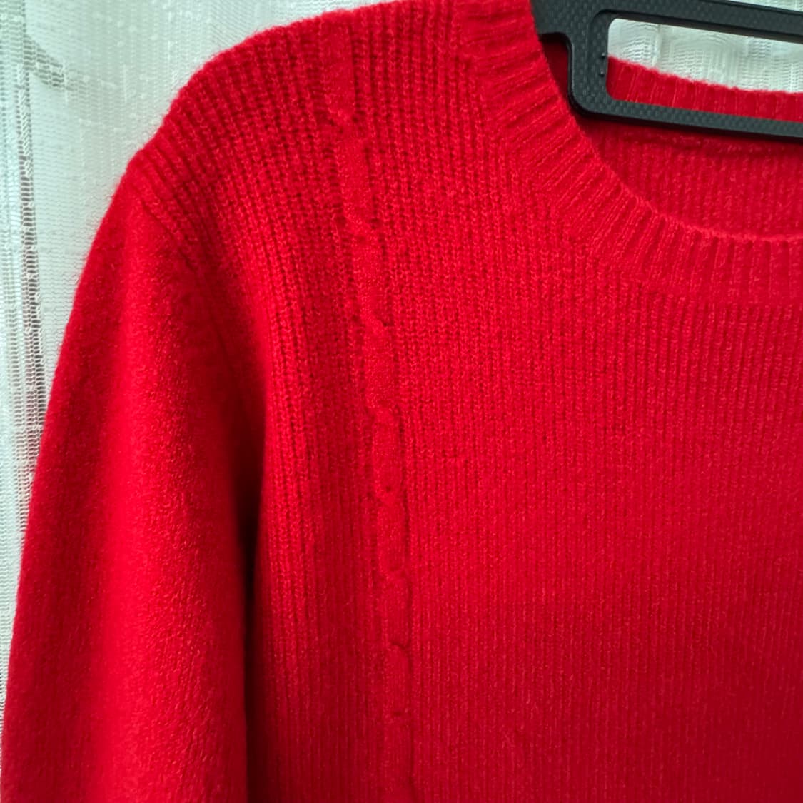 예쁜 빨강 레드 롱니트 상품이미지4