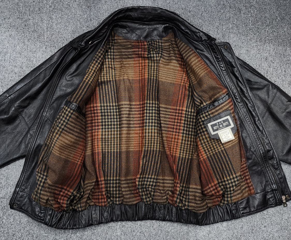 빈티지 양가죽 램스킨 집업 봄버 가죽자켓 레더자켓 105 상품이미지4
