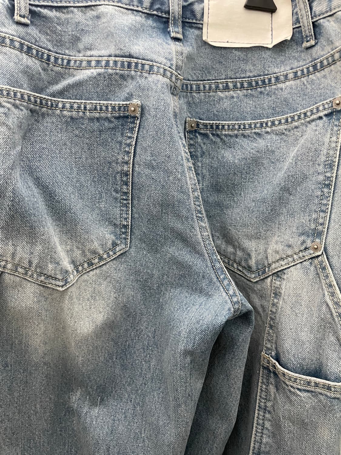 디스이즈네버댓 더블니 카펜터 연청 데님 blue S 상품이미지1