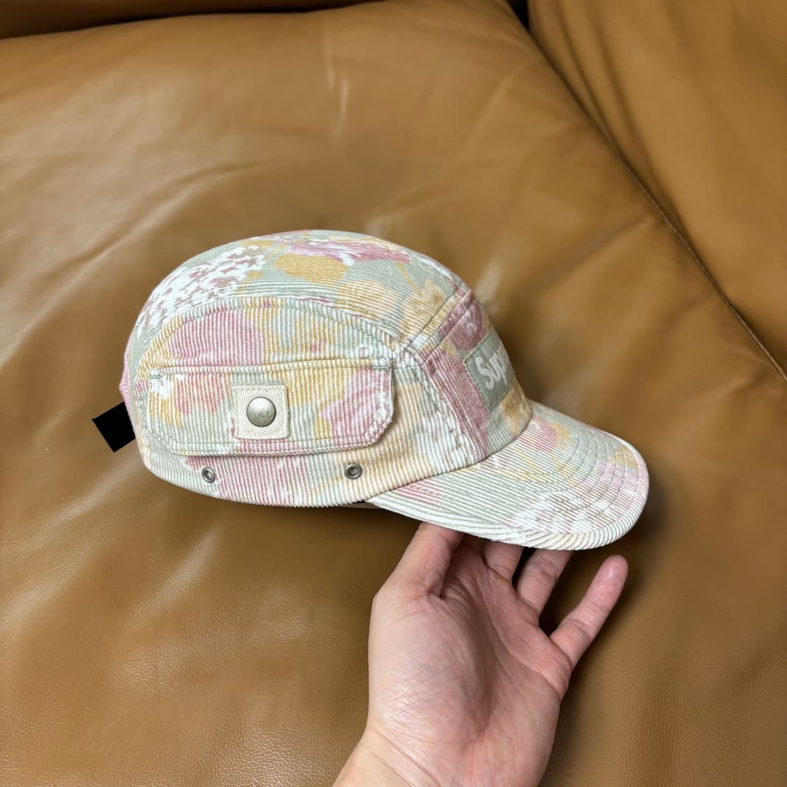 슈프림 캠프캡 모자 박스로고 코듀로이 플로랄 상품이미지3