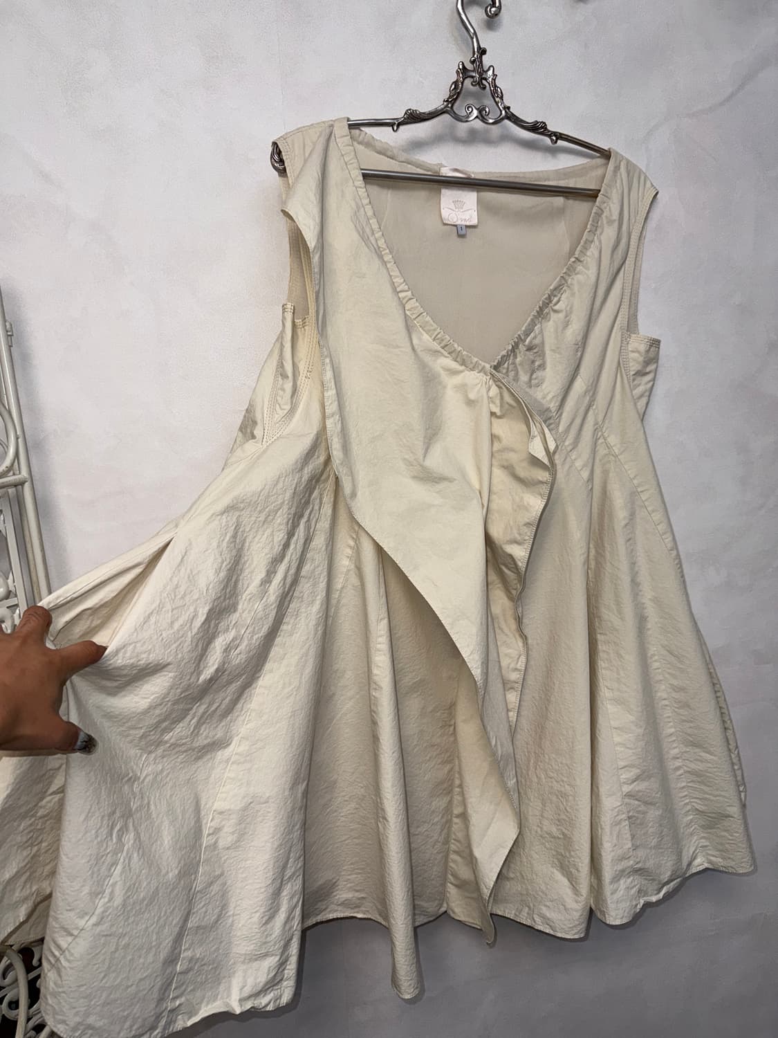 O’2nd ivory draped pleats balloon ops 상품이미지2