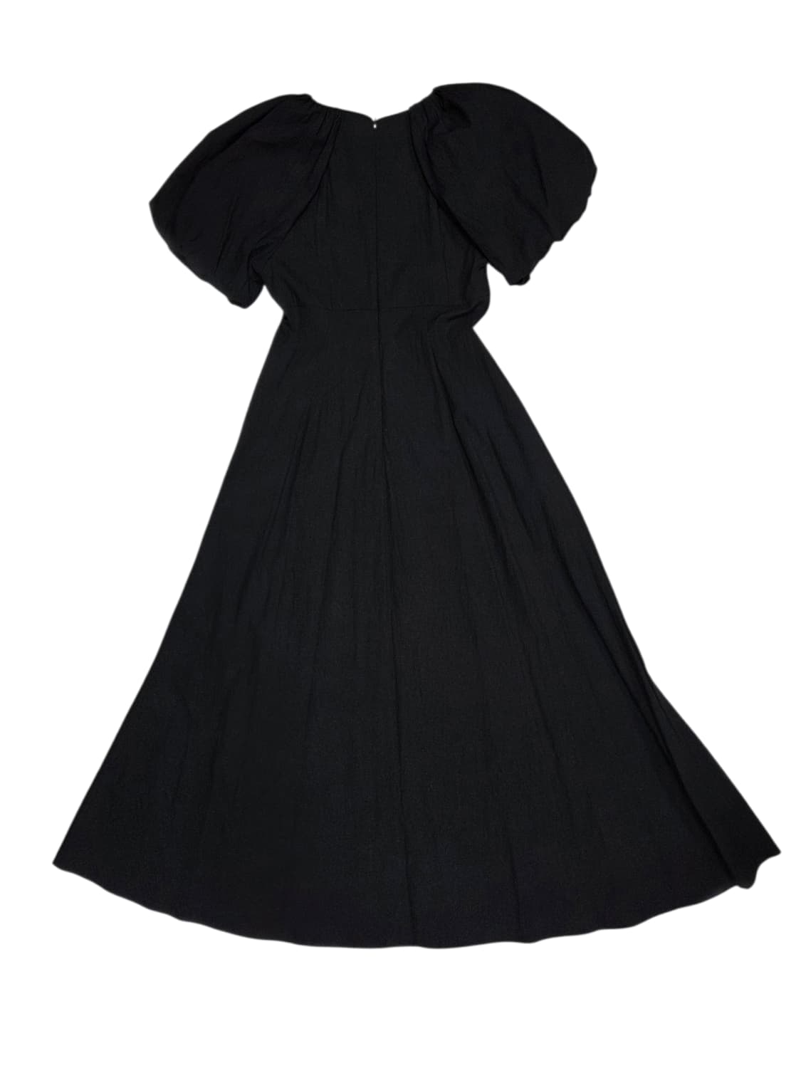 ORR 오르 블랙 퍼프 소매 롱 원피스 XS 상품이미지2