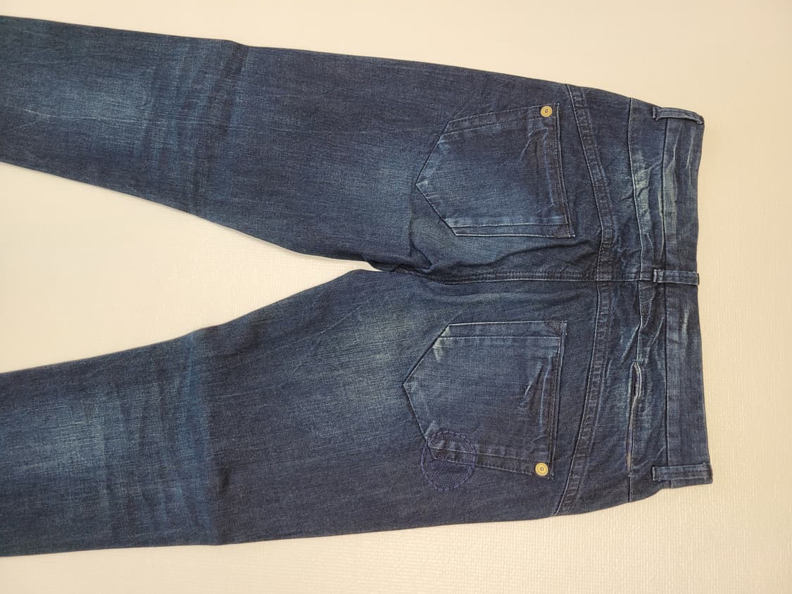 코데즈컴바인 남자 엠보워싱 기모 청바지 32 딥네이비 상품이미지9