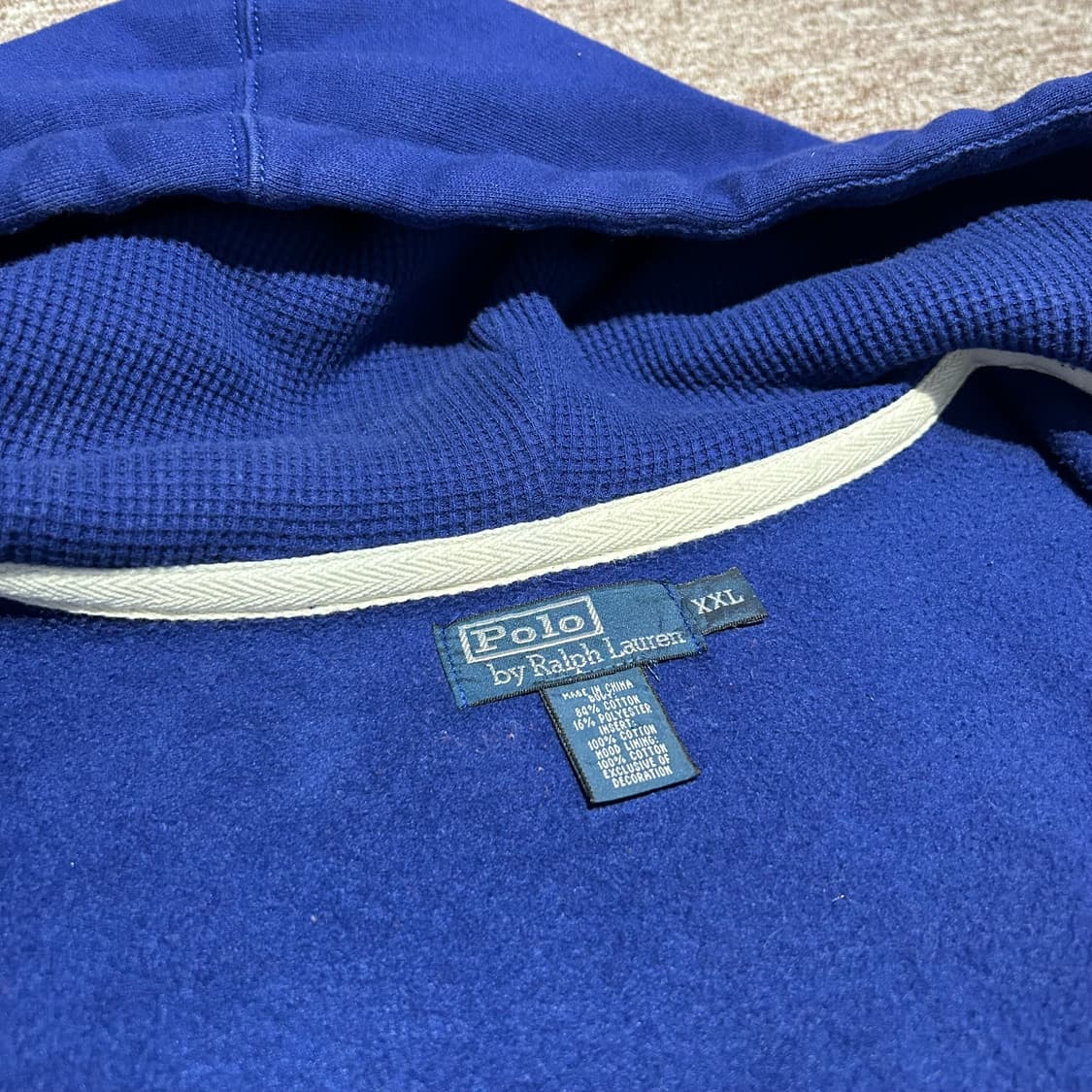 XXL) 폴로 랄프로렌 빈티지 두산 후드집업 와플안감 상품이미지10