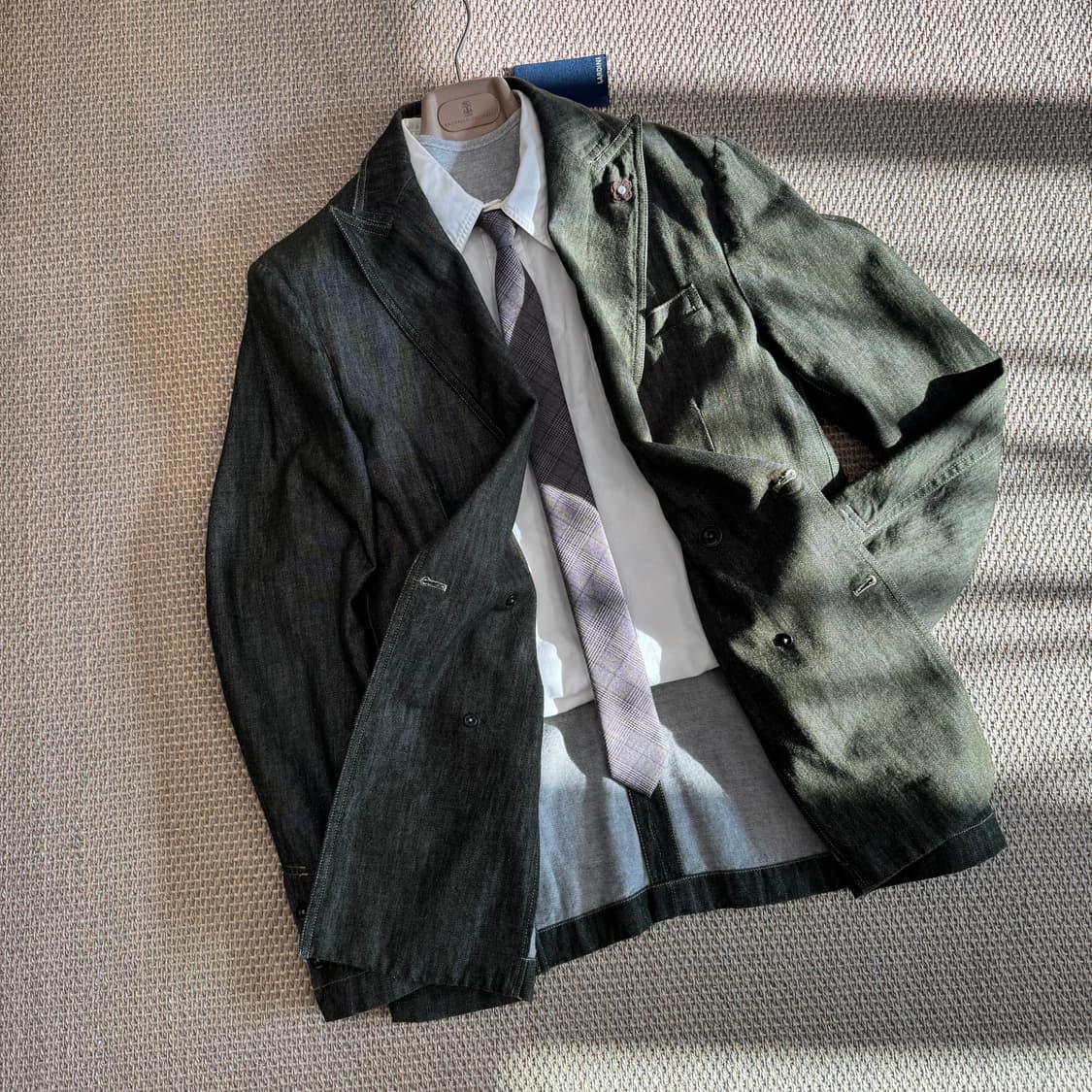 LARDINI 라르디니 이탈리안 최고급 데님 더블 브레스티드 블레이저 상품이미지10