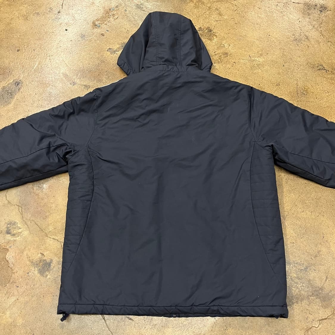 [정품/100] 아디다스 삼선 바람막이 후드 블랙 b18 상품이미지4