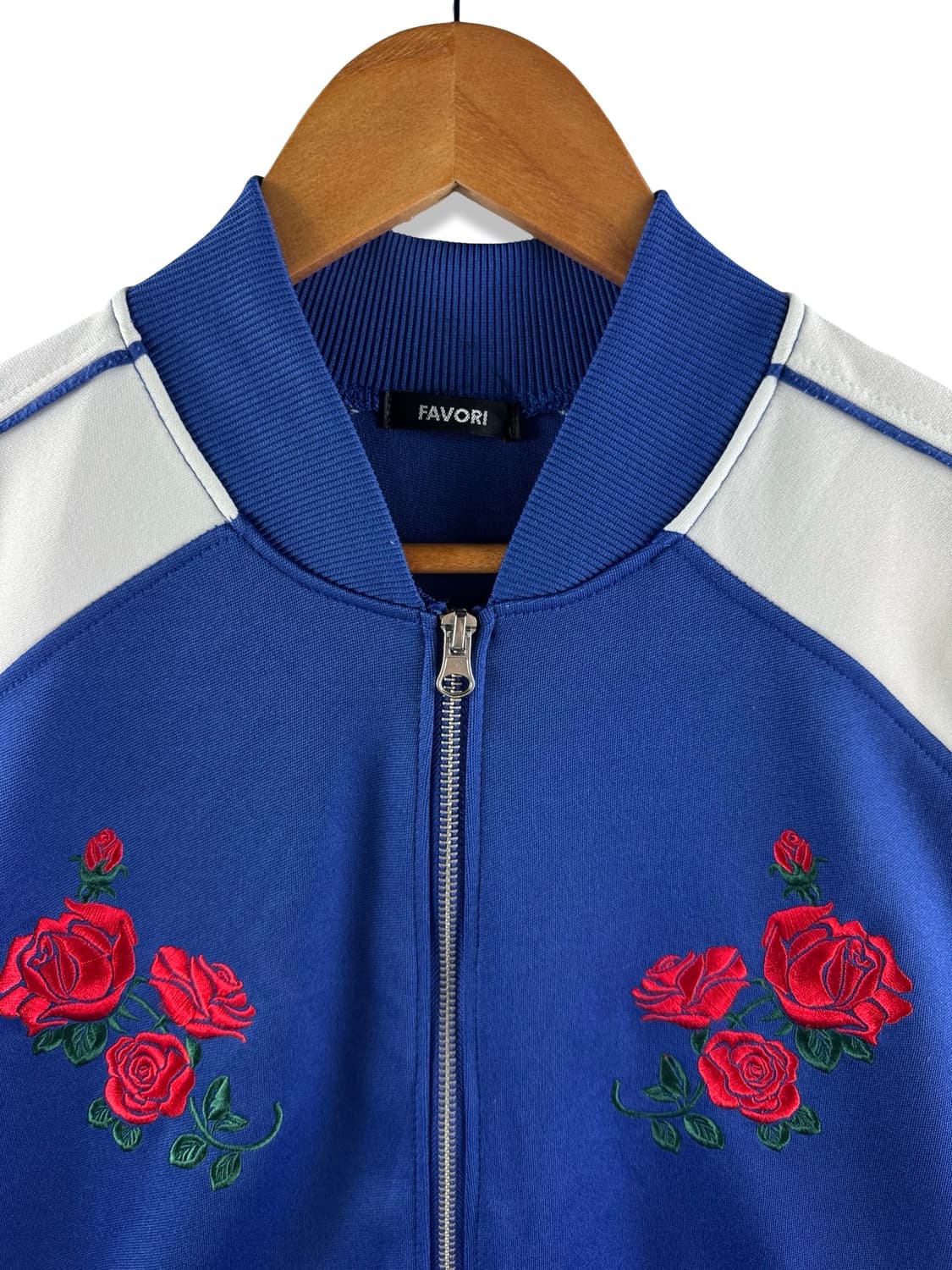 JPN 로즈자수 블루 트랙탑져지3005 상품이미지3