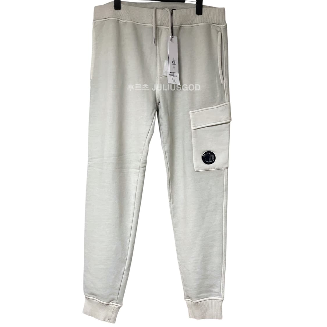 [L/새제품] CP COMPANY 씨피컴퍼니 웜 새틴 그레이 렌즈 팬츠 상품이미지3
