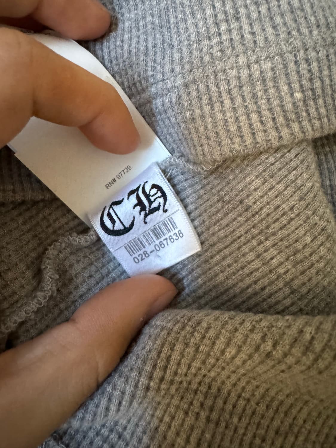 크롬하츠 레더패치 헨리넥 니트 상품이미지7