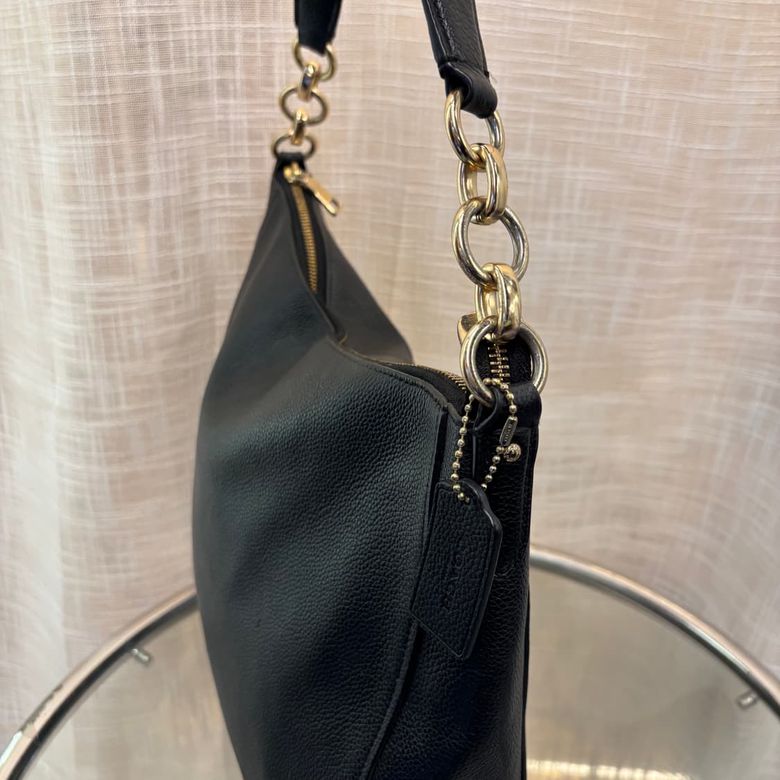 정품 코치 가죽 호보 숄더백     상품이미지3