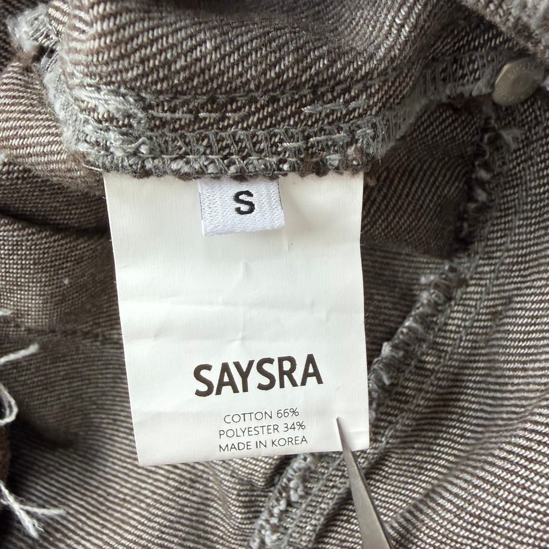 saysra 세이스라 washed denim skirt 상품이미지6